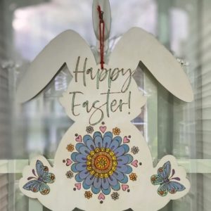 Large Easter Bunny Door Decoration