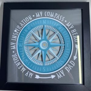 Compass Shadow Box