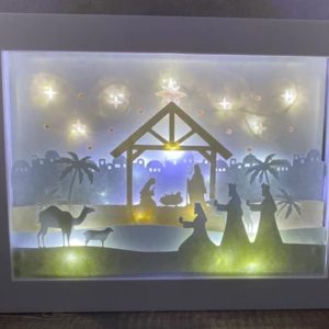 Christmas Nativity Scene 3D Shadowbox